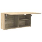 vidaXL Dulap perete baie, stejar sonoma, 80x25x40 cm, lemn prelucrat