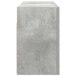 vidaXL Dulap perete baie, gri beton, 80x25x40 cm, lemn prelucrat