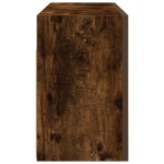 vidaXL Dulap perete baie, stejar fumuriu, 80x25x40 cm, lemn prelucrat