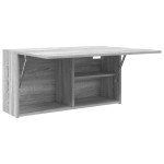 vidaXL Dulap perete baie, gri sonoma, 80x25x40cm, lemn prelucrat vidaXL Dulap perete baie, gri sonoma, 80x25x40cm, lemn prelucrat