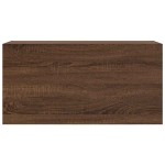 vidaXL Dulap perete de baie, stejar maro, 80x25x40 cm, lemn prelucrat