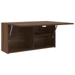 vidaXL Dulap perete de baie, stejar maro, 80x25x40 cm, lemn prelucrat