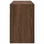 vidaXL Dulap perete de baie, stejar maro, 80x25x40 cm, lemn prelucrat