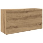 vidaXL Dulap perete baie stejar artizanal, 80x25x40 cm, lemn prelucrat vidaXL Dulap perete baie stejar artizanal, 80x25x40 cm, lemn prelucrat