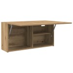 vidaXL Dulap perete baie stejar artizanal, 80x25x40 cm, lemn prelucrat vidaXL Dulap perete baie stejar artizanal, 80x25x40 cm, lemn prelucrat