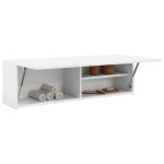 vidaXL Dulap de perete de baie, alb, 100x25x30 cm, lemn prelucrat vidaXL Dulap de perete de baie, alb, 100x25x30 cm, lemn prelucrat