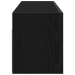 vidaXL Dulap de perete de baie, negru, 100x25x30 cm, lemn prelucrat vidaXL Dulap de perete de baie, negru, 100x25x30 cm, lemn prelucrat