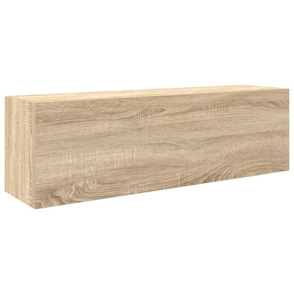 vidaXL Dulap perete baie, stejar sonoma, 100x25x30 cm, lemn prelucrat