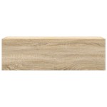 vidaXL Dulap perete baie, stejar sonoma, 100x25x30 cm, lemn prelucrat