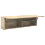 vidaXL Dulap perete baie, stejar sonoma, 100x25x30 cm, lemn prelucrat