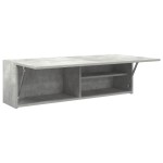 vidaXL Dulap perete baie, gri beton, 100x25x30 cm, lemn prelucrat vidaXL Dulap perete baie, gri beton, 100x25x30 cm, lemn prelucrat