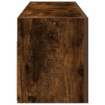 vidaXL Dulap perete baie, stejar fumuriu, 100x25x30 cm, lemn prelucrat vidaXL Dulap perete baie, stejar fumuriu, 100x25x30 cm, lemn prelucrat