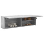 vidaXL Dulap perete baie, gri sonoma, 100x25x30 cm, lemn prelucrat vidaXL Dulap perete baie, gri sonoma, 100x25x30 cm, lemn prelucrat