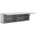 vidaXL Dulap perete baie, gri sonoma, 100x25x30 cm, lemn prelucrat vidaXL Dulap perete baie, gri sonoma, 100x25x30 cm, lemn prelucrat