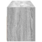 vidaXL Dulap perete baie, gri sonoma, 100x25x30 cm, lemn prelucrat vidaXL Dulap perete baie, gri sonoma, 100x25x30 cm, lemn prelucrat