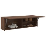 vidaXL Dulap perete de baie, stejar maro, 100x25x30 cm, lemn prelucrat