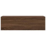 vidaXL Dulap perete de baie, stejar maro, 100x25x30 cm, lemn prelucrat