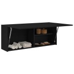 vidaXL Dulap de perete de baie, negru, 100x25x40 cm, lemn prelucrat vidaXL Dulap de perete de baie, negru, 100x25x40 cm, lemn prelucrat