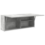 vidaXL Dulap perete baie, gri beton, 100x25x40 cm, lemn prelucrat vidaXL Dulap perete baie, gri beton, 100x25x40 cm, lemn prelucrat