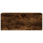 vidaXL Dulap perete baie, stejar fumuriu, 100x25x40 cm, lemn prelucrat vidaXL Dulap perete baie, stejar fumuriu, 100x25x40 cm, lemn prelucrat