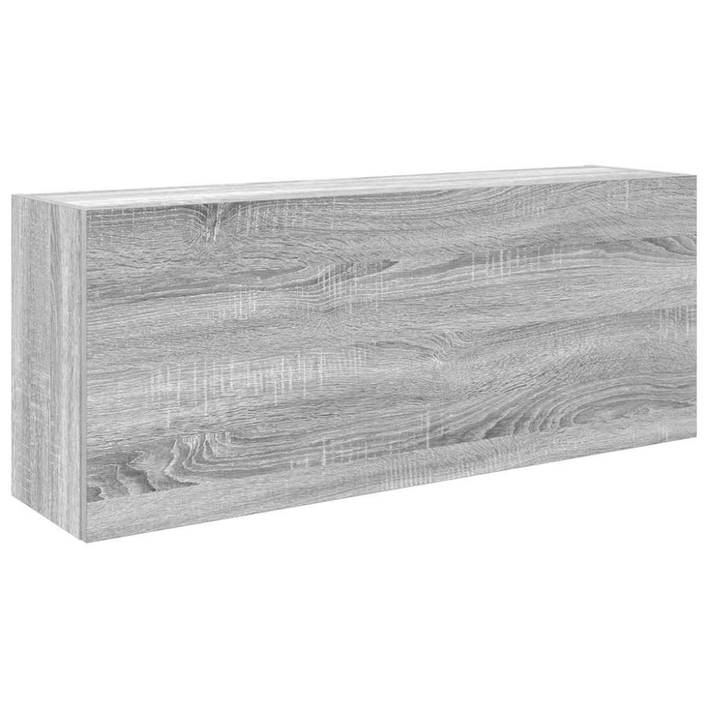 vidaXL Dulap perete baie, gri sonoma, 100x25x40 cm, lemn prelucrat