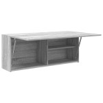 vidaXL Dulap perete baie, gri sonoma, 100x25x40 cm, lemn prelucrat vidaXL Dulap perete baie, gri sonoma, 100x25x40 cm, lemn prelucrat
