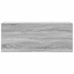 vidaXL Dulap perete baie, gri sonoma, 100x25x40 cm, lemn prelucrat vidaXL Dulap perete baie, gri sonoma, 100x25x40 cm, lemn prelucrat