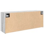 vidaXL Dulap perete baie, gri sonoma, 100x25x40 cm, lemn prelucrat vidaXL Dulap perete baie, gri sonoma, 100x25x40 cm, lemn prelucrat