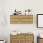 vidaXL Dulap perete baie stejar artizanal, 100x25x40 cm lemn prelucrat vidaXL Dulap perete baie stejar artizanal, 100x25x40 cm lemn prelucrat