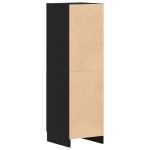 vidaXL Dulap de bucătărie, negru, 38x41,5x131,5 cm, lemn prelucrat
