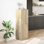 vidaXL Dulap bucătărie stejar Sonoma, 38x41,5x131,5 cm, lemn prelucrat