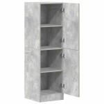 vidaXL Dulap de bucătărie, gri beton 38x41,5x131,5 cm lemn prelucrat