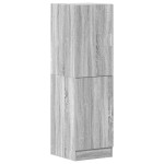 vidaXL Dulap de bucătărie, gri sonoma, 38x41,5x131,5 cm lemn prelucrat