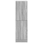 vidaXL Dulap de bucătărie, gri sonoma, 38x41,5x131,5 cm lemn prelucrat