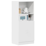 vidaXL Dulap de bucătărie, alb, 57x41,5x131,5 cm, lemn prelucrat vidaXL Dulap de bucătărie, alb, 57x41,5x131,5 cm, lemn prelucrat