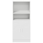 vidaXL Dulap de bucătărie, alb, 57x41,5x131,5 cm, lemn prelucrat vidaXL Dulap de bucătărie, alb, 57x41,5x131,5 cm, lemn prelucrat