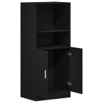 vidaXL Dulap de bucătărie, negru, 57x41,5x131,5 cm, lemn prelucrat