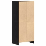 vidaXL Dulap de bucătărie, negru, 57x41,5x131,5 cm, lemn prelucrat