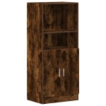 vidaXL Dulap de bucătărie, stejar fumuriu, 57x41,5x131,5 cm, lemn