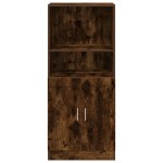 vidaXL Dulap de bucătărie, stejar fumuriu, 57x41,5x131,5 cm, lemn