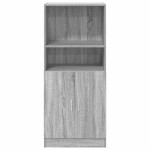 vidaXL Dulap de bucătărie, gri sonoma, 57x41,5x131,5 cm lemn prelucrat vidaXL Dulap de bucătărie, gri sonoma, 57x41,5x131,5 cm lemn prelucrat