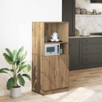 vidaXL Dulap de bucătărie stejar artizanal 57x41,5x131,5 cm lemn vidaXL Dulap de bucătărie stejar artizanal 57x41,5x131,5 cm lemn