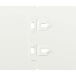 vidaXL Borduri de gazon 10 buc Alb 10x103 cm Oțel laminat la rece vidaXL Borduri de gazon 10 buc Alb 10x103 cm Oțel laminat la rece