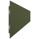 vidaXL Borduri de gazon 10 buc Verde olive Oțel laminat la rece vidaXL Borduri de gazon 10 buc Verde olive Oțel laminat la rece
