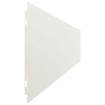 vidaXL Borduri de gazon 10 buc Alb 15x103 cm Oțel laminat la rece vidaXL Borduri de gazon 10 buc Alb 15x103 cm Oțel laminat la rece