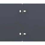 vidaXL Borduri de gazon 50 buc Antracit 15x103 cm Oțel laminat la rece