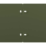 vidaXL Borduri de gazon 50 buc Verde olive Oțel laminat la rece