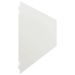 vidaXL Borduri de gazon 30 buc Alb 20x103 cm Oțel laminat la rece