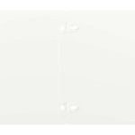 vidaXL Borduri de gazon 30 buc Alb 20x103 cm Oțel laminat la rece
