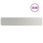 vidaXL Borduri de gazon 30 buc 20x103 cm Oțel inoxidabil